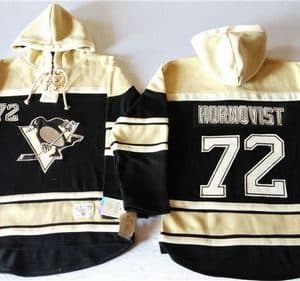 Penguins #72 Patric Hornqvist Black Sawyer Hooded Sweatshirt Stitched Jersey