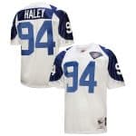 Mitchell Ness Charles Haley White Dallas Cowboys 1994 Authentic Throwback Retired Player Jersey