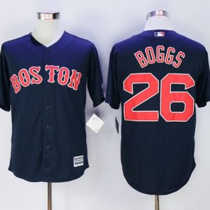 Red Sox #26 Wade Boggs Navy Blue New Cool Base Stitched Jersey