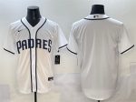 San Diego Padres Blank White Cool Base Stitched Jersey