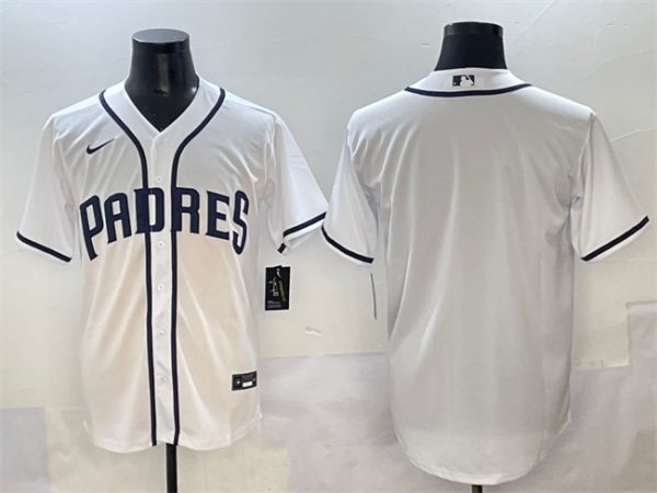 San Diego Padres Blank White Cool Base Stitched Jersey