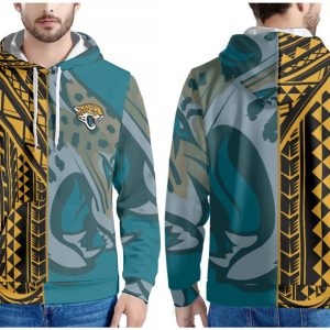 Jacksonville Jaguars Teal Black Gold Pullover Hoodie