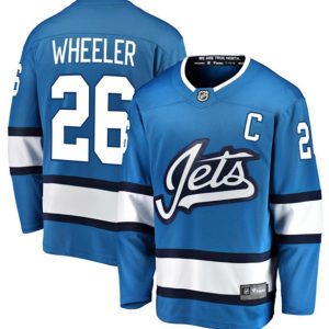 Winnipeg Jets #26 Blake Wheeler Blue Stitched Jersey