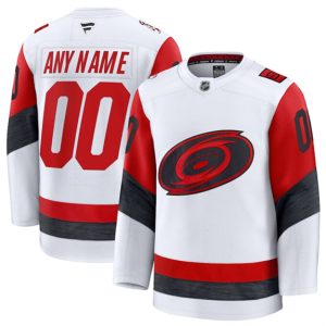 Carolina Hurricanes Custom White 2025 Away Stitched Jersey