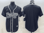 Green Bay Packers Blank Black Reflective With Patch Cool Base Stitched Baseball Jersey