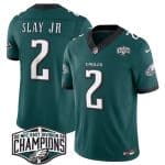 Philadelphia Eagles #2 Darius Slay JR Green 2024 New NFC East Champions F.U.S.E. Vapor Untouchable Limited Stitched Jersey