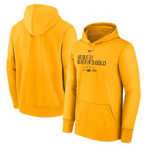 Pittsburgh Pirates Gold Collection City Connect Practice Performance Pullover Hoodie