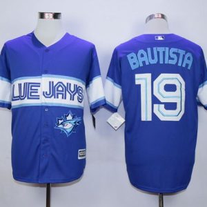Blue Jays #19 Jose Bautista Blue Exclusive New Cool Base Stitched Jersey