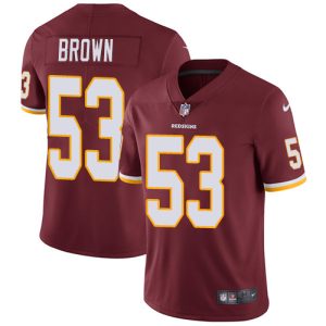 Washington Redskins #53 Zach Brown Burgundy Red Vapor Untouchable Limited Stitched Jersey
