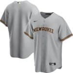 Milwaukee Brewers Blank Grey Cool Base Stitched Jersey