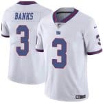 New York Giants #3 Deonte Banks White Limited Stitched Jersey