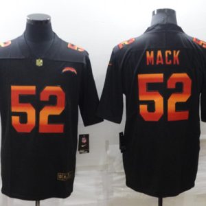 Los Angeles Chargers #52 Khalil Mack Black Fashion Limited Stitched Jersey