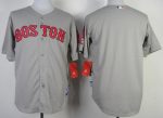 Red Sox Blank Stitched Grey Jersey