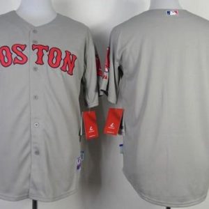 Red Sox Blank Stitched Grey Jersey