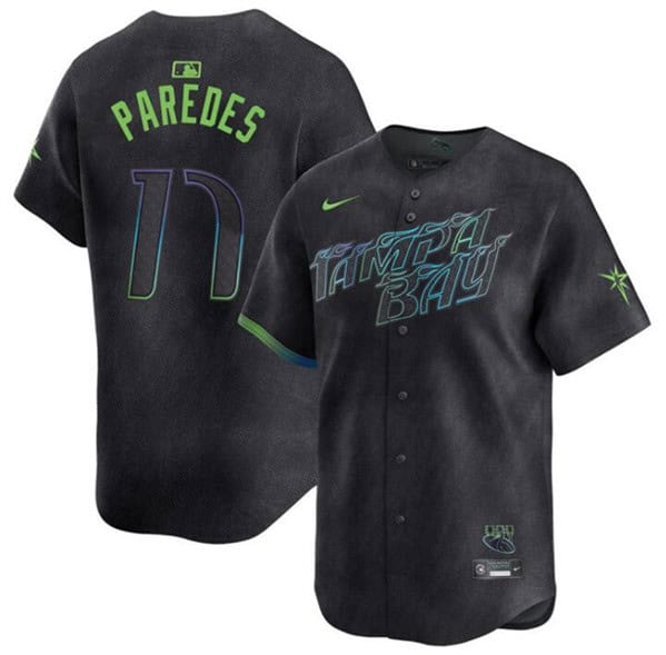 Tampa Bay Rays #17 Isaac Paredes Charcoal 2024 City Connect Limited Stitched Jersey