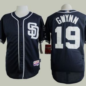 Padres #19 Tony Gwynn Navy Blue Cool Base Stitched Jersey