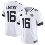 Jacksonville Jaguars #16 Trevor Lawrence White 2023 F.U.S.E With 3- Star C Patch Vapor Untouchable Limited Stitched Jersey