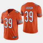Chicago Bears #39 Eddie Jackson Orange Vapor Untouchable Limited Stitched Jersey