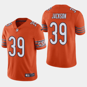 Chicago Bears #39 Eddie Jackson Orange Vapor Untouchable Limited Stitched Jersey