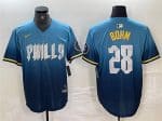 Philadelphia Phillies #28 Alec Bohm Blue 2024 City Connect Limited Stitched Jersey