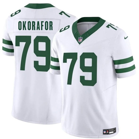 New York Jets #79 Chukwuma Okorafor White 2025 F.U.S.E. Vapor Untouchable Limited Stitched Jersey