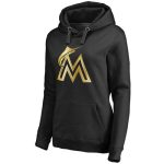 Miami Marlins Gold Collection Pullover Hoodie Black