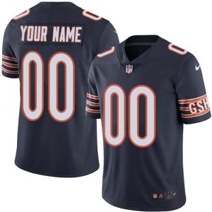 Bears Customized Navy Vapor Untouchable Limited Stitched Jersey