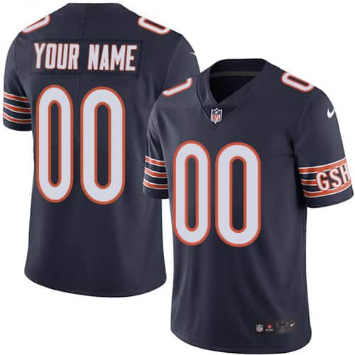 Bears Customized Navy Vapor Untouchable Limited Stitched Jersey