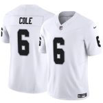 Las Vegas Raiders #6 A.J. Cole White 2025 F.U.S.E. Vapor Untouchable Limited Stitched Jersey