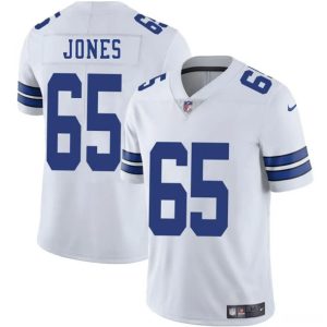 Dallas Cowboys #65 Robert Jones White 2025 Vapor Untouchable Limited Stitched Jersey