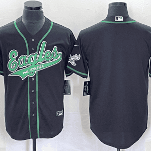 Philadelphia Eagles Blank Black Cool Base Stitched Jersey