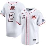 Cincinnati Reds #2 Gavin Lux White 2025 Speedway Classic Home Limited Stitched Jersey