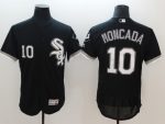 Chicago White Sox #10 Yoan Moncada Black Flexbase Stitched Jersey