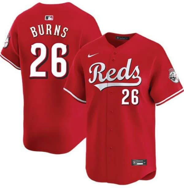 Cincinnati Reds #26 Chase Burns Red Limited Stitched Jersey