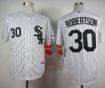 White Sox #30 David Robertson White Cool Base Stitched Jersey