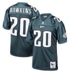 Philadelphia Eagles #20 Brian Dawkins Green Mitchell Ness 1996 Throwback Stitched Jersey