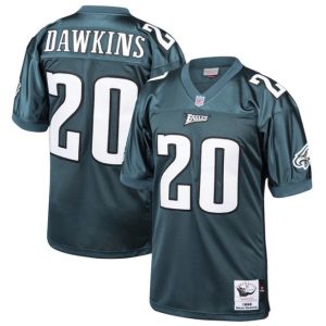 Philadelphia Eagles #20 Brian Dawkins Green Mitchell Ness 1996 Throwback Stitched Jersey