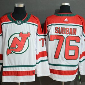 New Jersey Devils #76 P.K. Subban White Stitched Jersey