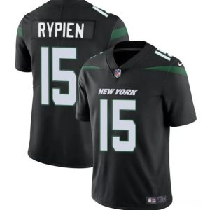 New York Jets #15 Brett Rypien Black Vapor Untouchable Limited Stitched Jersey
