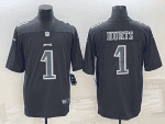 Philadelphia Eagles #1 Jalen Hurts Black Green Vapor Untouchable Limited Stitched Jersey