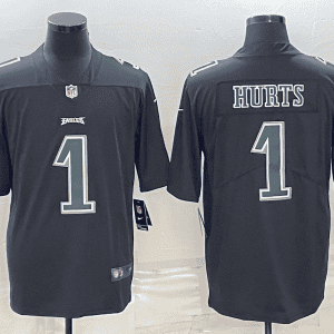 Philadelphia Eagles #1 Jalen Hurts Black Green Vapor Untouchable Limited Stitched Jersey