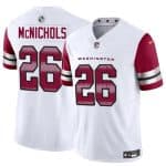 Washington Commanders #26 Jeremy McNichols White 2024 F.U.S.E. Vapor Limited Stitched Jersey