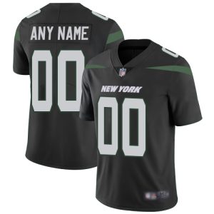 New York Jets ACTIVE PLAYER Custom Black Vapor Untouchable Limited Stitched Jersey