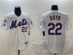 New York Mets #22 Juan Soto White 2025 Spring Training Home Limited Stitched Jersey