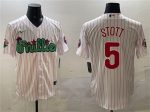 Philadelphia Phillies #5 Bryson Stott White Phanatic Cool Base Stitched Jersey