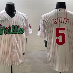 Philadelphia Phillies #5 Bryson Stott White Phanatic Cool Base Stitched Jersey