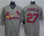 Cardinals #27 Jhonny Peralta Grey New Cool Base Stitched Jersey