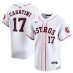 Houston Astros #17 Victor Caratini White 2024 Home Limited Stitched Jersey