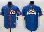 National League Colorado Rockies Team Big Logo Blue 2025 All-Star Edition Limited Stitched Jersey