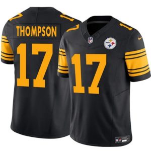 Pittsburgh Steelers #17 Skylar Thompson Black 2025 F.U.S.E. Color Rush Vapor Limited Football Stitched Jersey